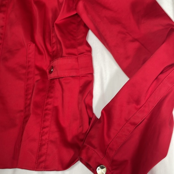 Jones New York Women’s Red Cropped Jacket Size Petite Small - Picture 3 of 8